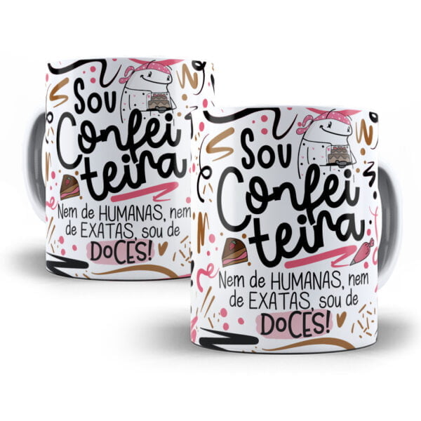 Arte Caneca Confeireiro(a) Flork Frase Profissão Em Png