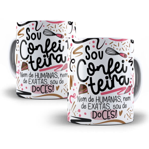 Arte Caneca Confeireiro(a) Flork Frase Profissão Em Png