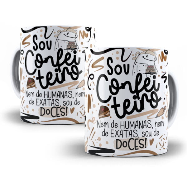 Arte Caneca Confeireiro(a) Flork Frase Profissão Em Png