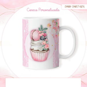 Arte Caneca Confeitaria #3 - Arquivo Digital
