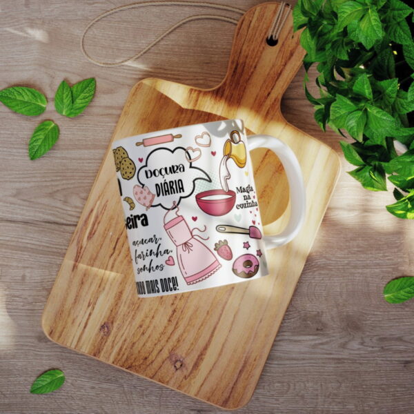 Arte Caneca Confeiteira - Png