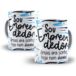 Arte Caneca Empreendedor(a) Flork Frase Profissão Em Png