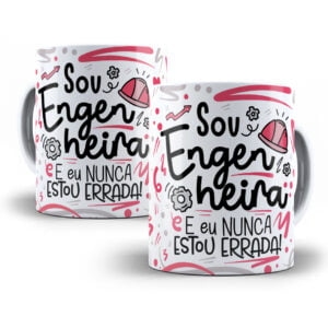 Arte Caneca Engenheiro(a) Flork Frase Profissão Em Png