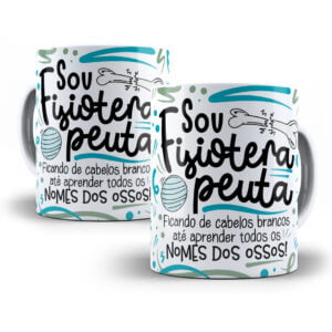 Arte Caneca Fisioterapeuta Flork Frase Profissão Em Png