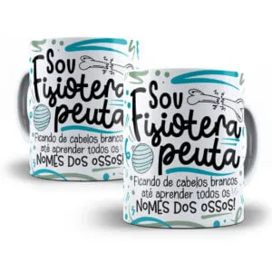 Arte Caneca Fisioterapeuta Flork Frase Profissão Em Png