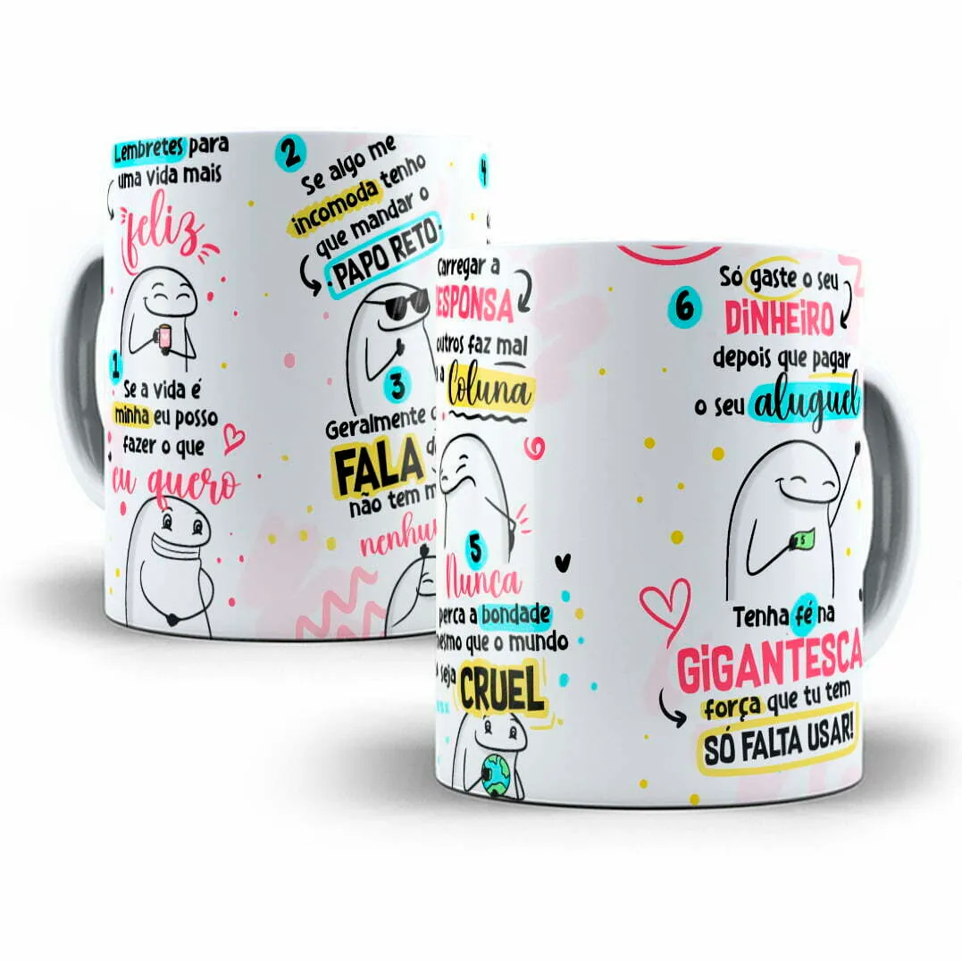 Arte Caneca Flork 6 Lembretes Para Uma Vida Mais Feliz 4 Arte Caneca Flork 6 Lembretes Para Uma Vida Mais Feliz