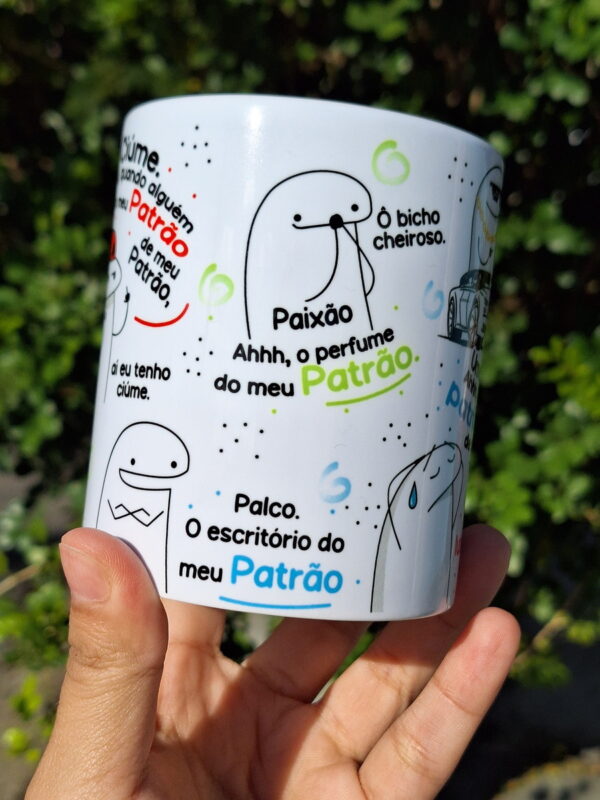 Arte Caneca Flork Patrão Png
