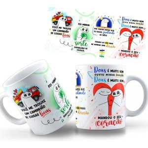 Arte Caneca Flork Você Me Trouxe Um Caminhão De Coisas Boas