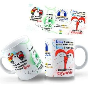Arte Caneca Flork Você Me Trouxe Um Caminhão De Coisas Boas