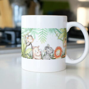 Arte Caneca Infantil Safari - Arquivo Digital