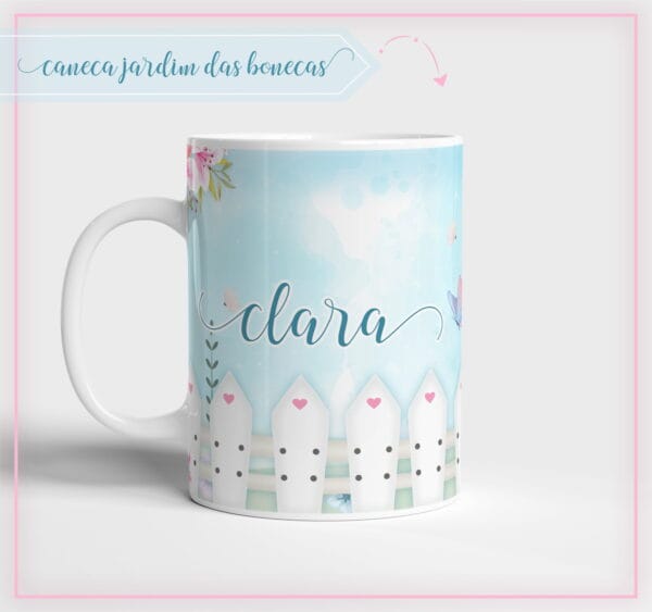 Arte Caneca Jardim Bonecas - Arquivo Digital