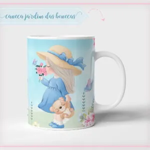 Arte Caneca Jardim Bonecas - Arquivo Digital