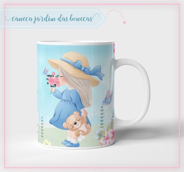 Arte Caneca Jardim Bonecas - Arquivo Digital