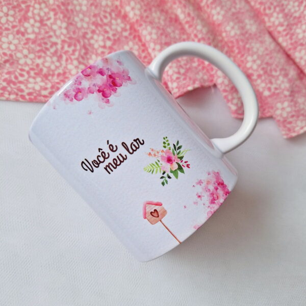 Arte Caneca Lar É Onde o Amor Está - Png