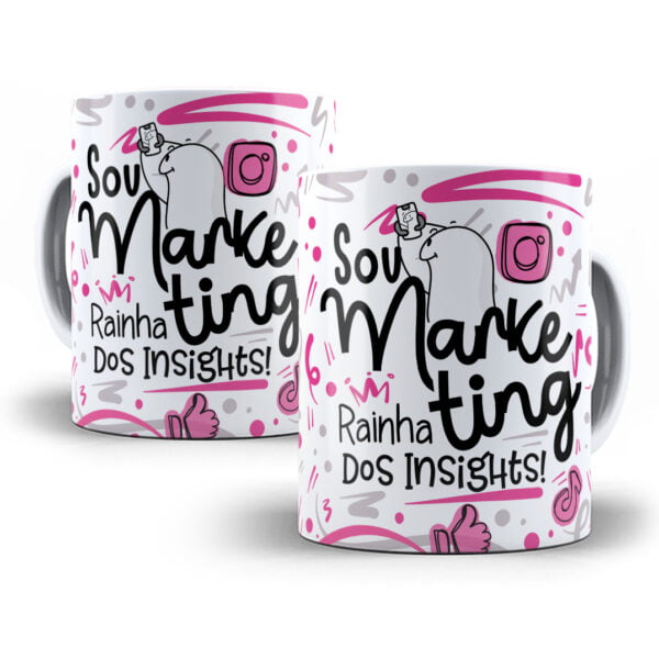 Arte Caneca Marketing Flork Frase Profissão Em Png
