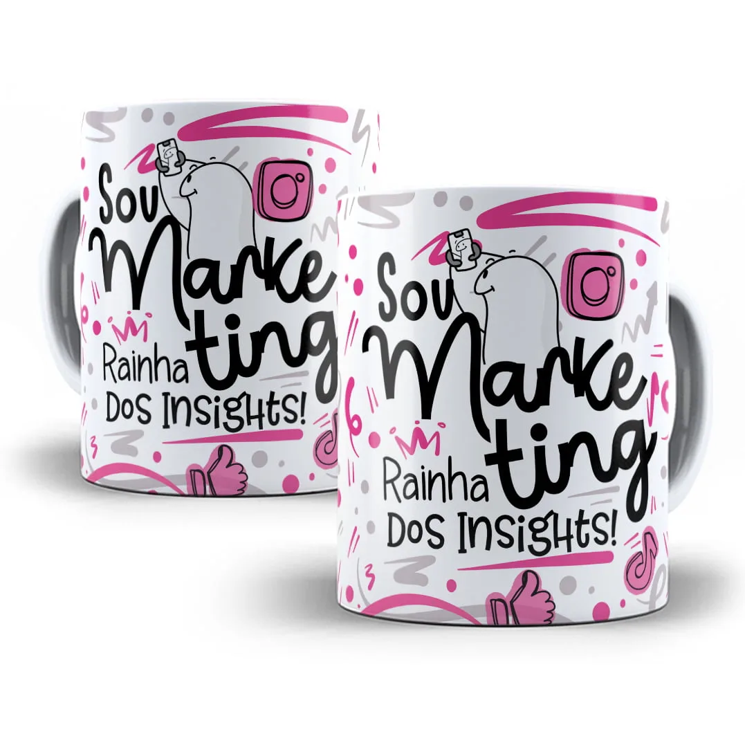 Arte Caneca Marketing Flork Frase Profissão Em Png