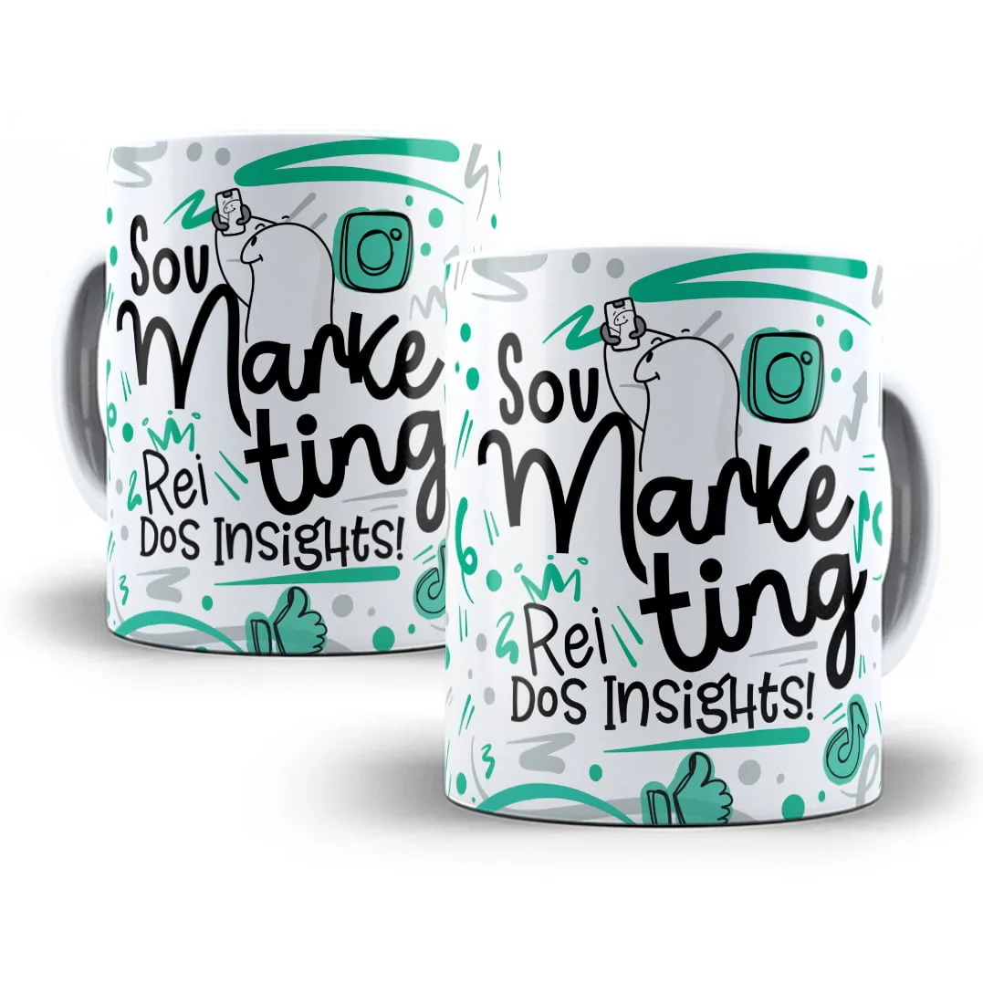 Arte Caneca Marketing Flork Frase Profissão Em Png