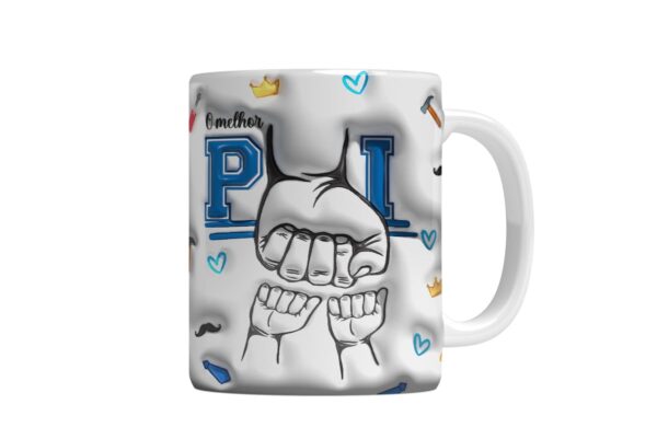 Arte Caneca Melhor Pai Png