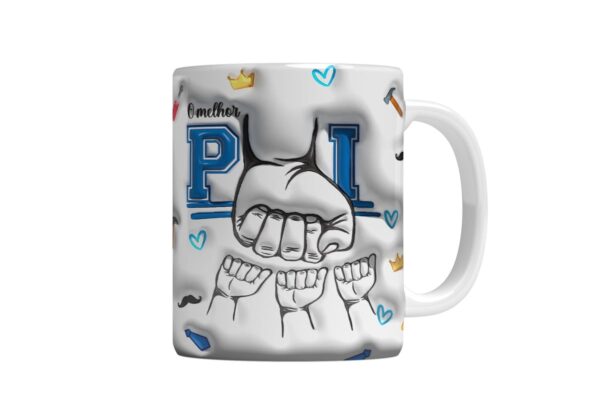Arte Caneca Melhor Pai Png