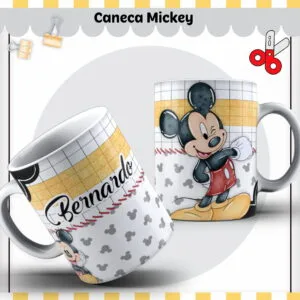 Arte Caneca Mickey Lindo - Arquivo Digital