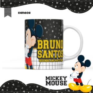 arte caneca mickey png para sublimacao