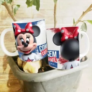 Arte Caneca Minnie Com Cafe Sem Cafe Png 5