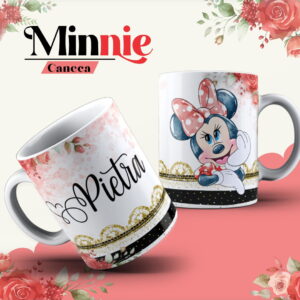 arte caneca minnie vermelha png cdr pdf para sublimacao