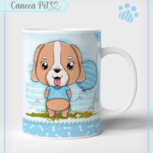 Arte Caneca Pet Cachorrinho - Arquivo Digital
