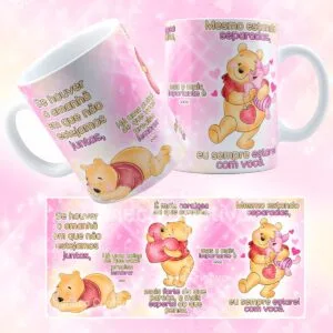Arte Caneca Pooh se Houver o Amanhã - Arquivo Digital