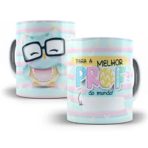 Arte Caneca Professora Personalizada Com Coruja