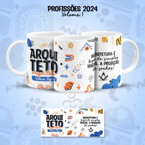 Arte Caneca Profissões Arquitetura Arquiteto(a) Frases