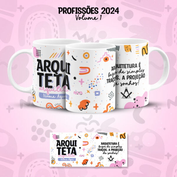 Arte Caneca Profissões Arquitetura Arquiteto(a) Frases