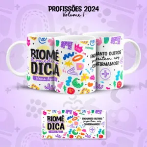 Arte Caneca Profissões Biomedicina Biomédico(a) Frases Colors