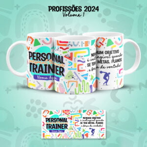 Arte Caneca Profissões Educação Física Personal Trainer