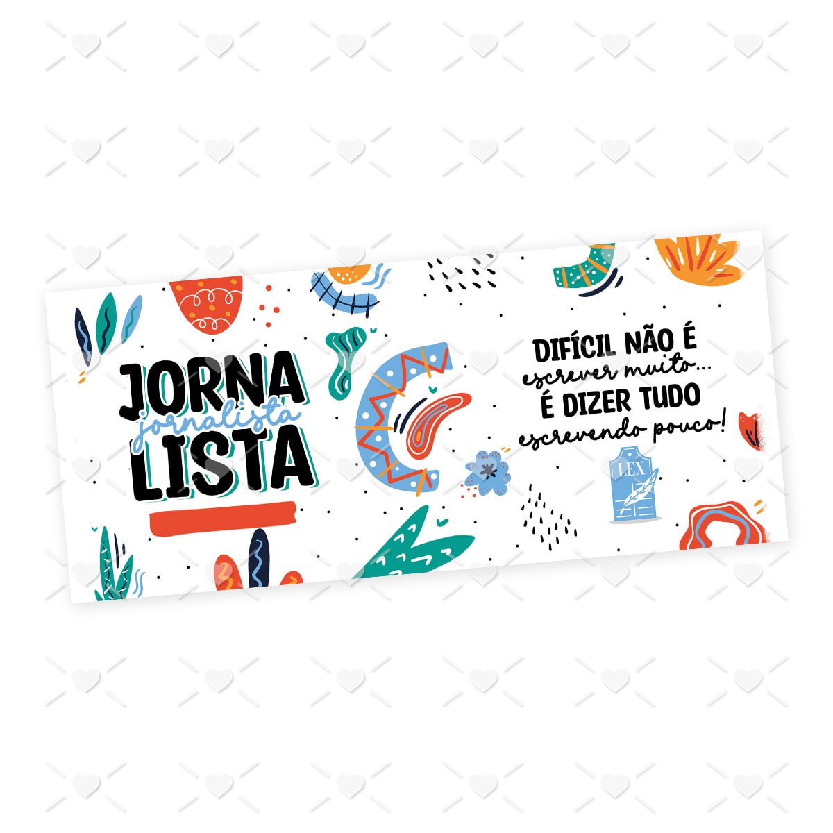 Arte Caneca Profissões Jornalismo Jornalista Frases Coloridas