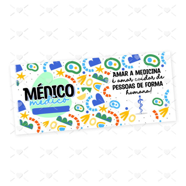Arte Caneca Profissões Medicina Médico(a) Frases Coloridas
