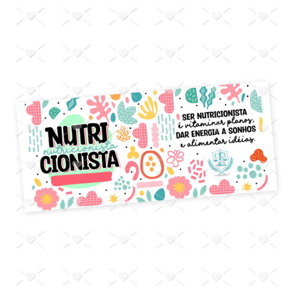 Arte Caneca Profissões Nutrição Nutricionista Colorida Png