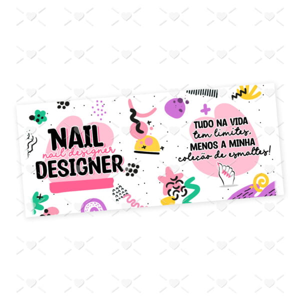 Arte Caneca Profissões Unhas Manicure Nail Designer Colorida