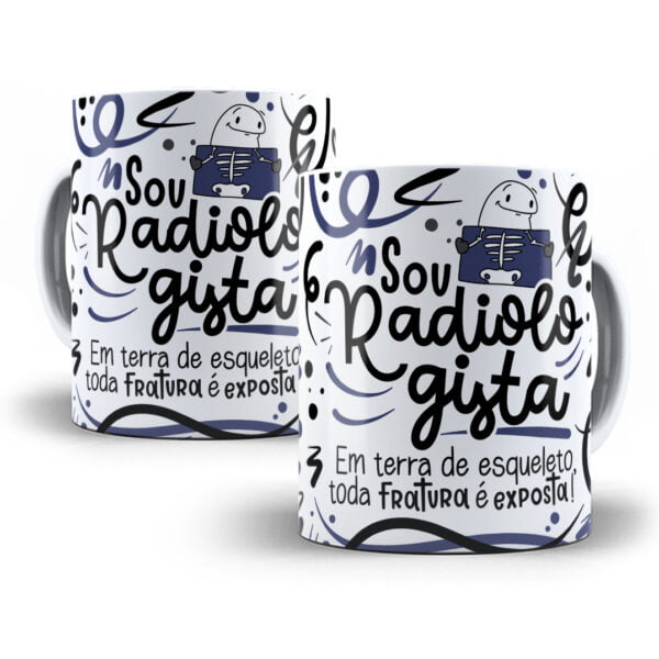 Arte Caneca Radiologista Flork Frase Profissão Em Png