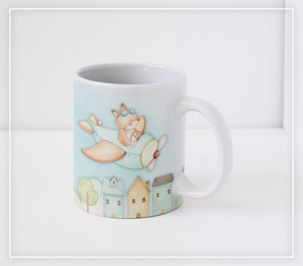 Arte Caneca Raposo Aviador - Arquivo Digital
