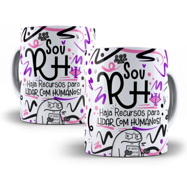 Arte Caneca Recursos Humanos Flork Frase Profissão Em Png