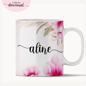 Arte Caneca "Rosas" - Arquivo Digital