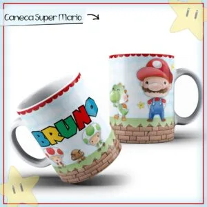 Arte Caneca Super Mario Cute - Arquivo Digital 8 Arte Caneca Super Mario Cute - Arquivo Digital