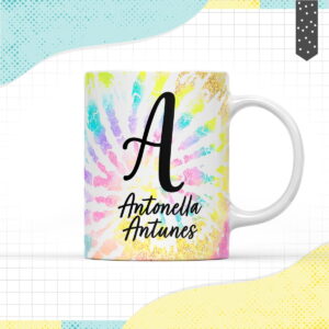 Arte Caneca Tie Dye - Arquivo Digital