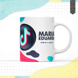 Arte Caneca Tik Tok - Arquivo Digital