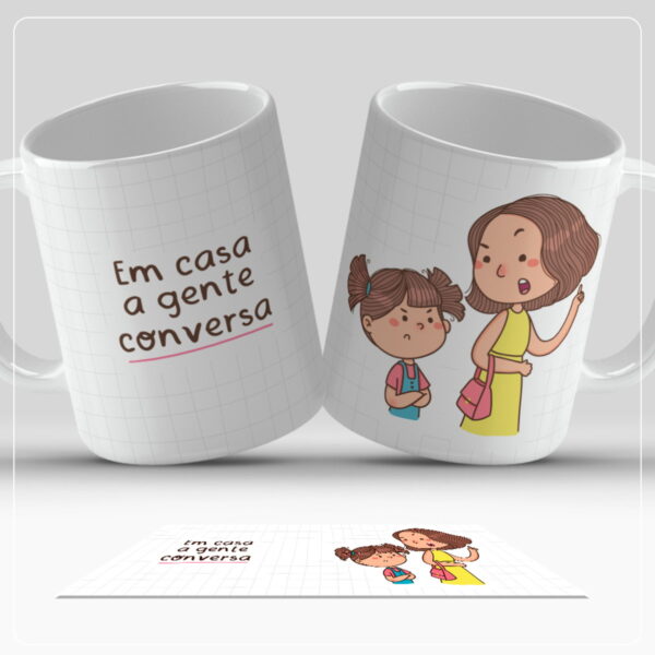 Arte Canecas Dia das Mães Png - Arquivo Digital