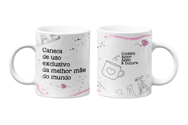 Arte Canecas Mães Png - Arquivo Digital