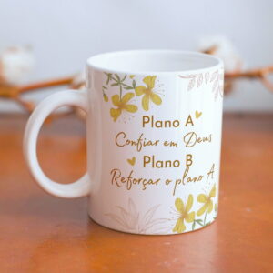 arte de caneca religiosa confiar em deus para sublimacao