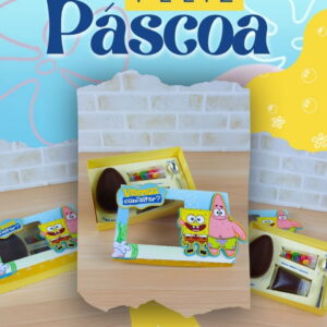 arte de corte caixa mini confeiteiro spongebob pascoa