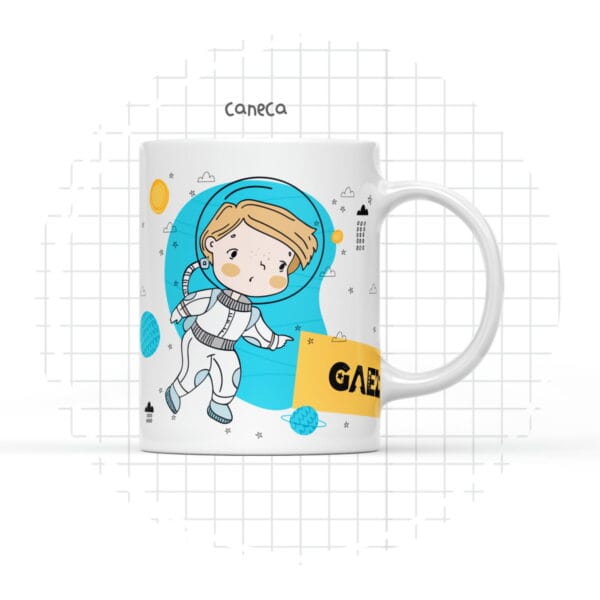 Arte Digital Caneca Astronauta - Arquivo Digital